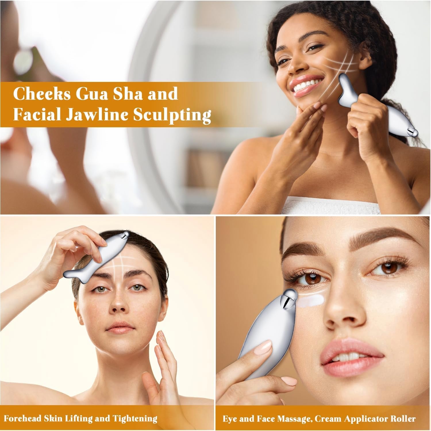 Stainless Steel Gua Sha Facial Massager