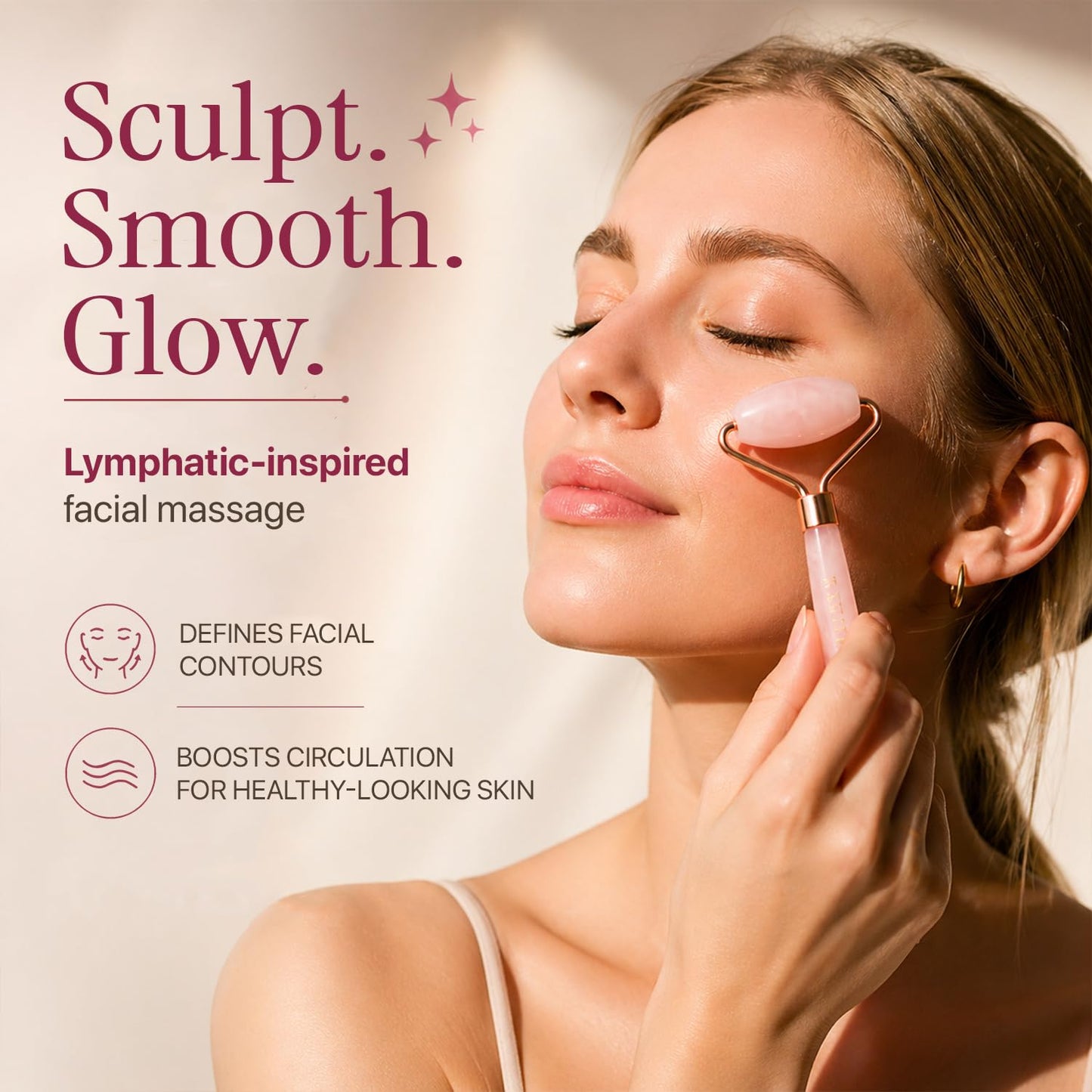 Rose Quartz Face Roller