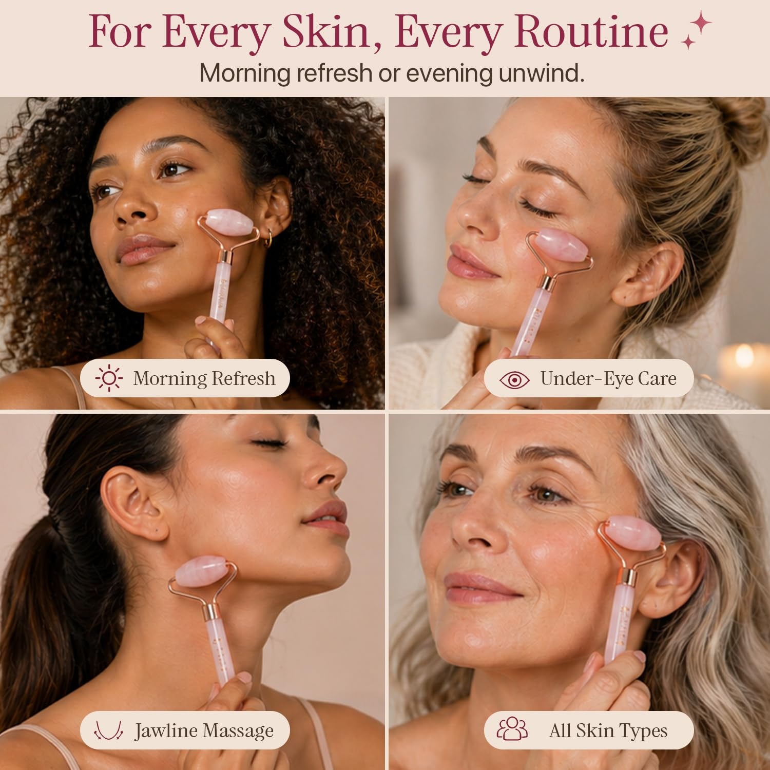 Rose Quartz Face Roller