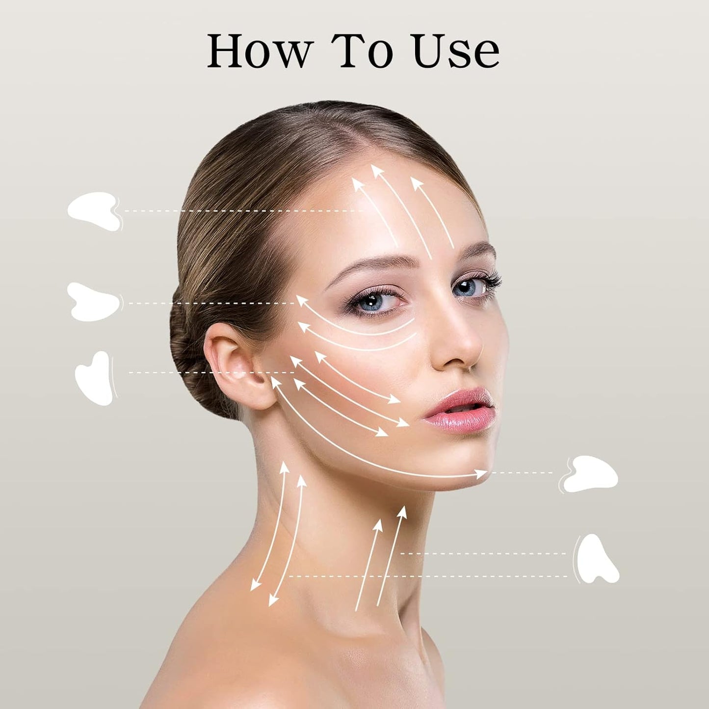 Gua Sha Jade Stone Facial Tool
